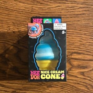 Nice Cream Cone - Blue and Yellow Squishy Toy